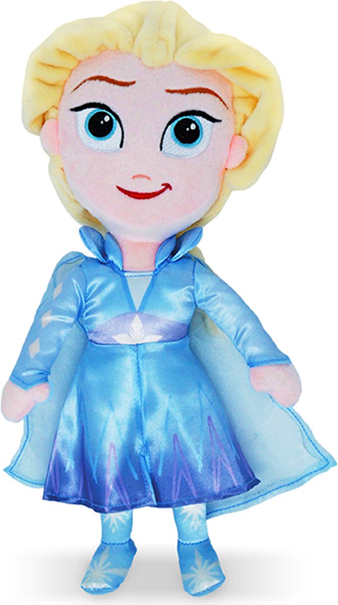 Elsa – Frozen Pluche Knuffel 32 cm  {Disney Frozen Olaf Plush Toy | Disney Frozen Olaf Peluche Knuffel | Disney Frozen speelgoed Friends Elza Olaf Anna Pluche Knuffel voor kinderen jongens meisjes | Disney plush